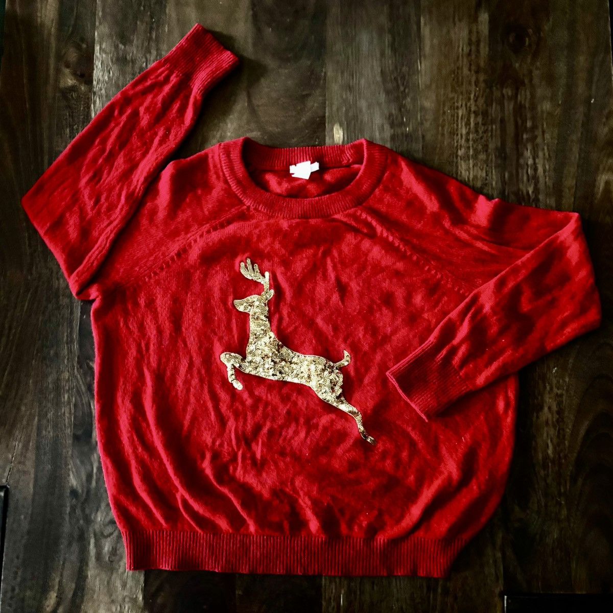 H&M H&M Sequined Reindeer Christmas Sweater Size M / US 6-8 / IT 42-44 - 1 Thumbnail