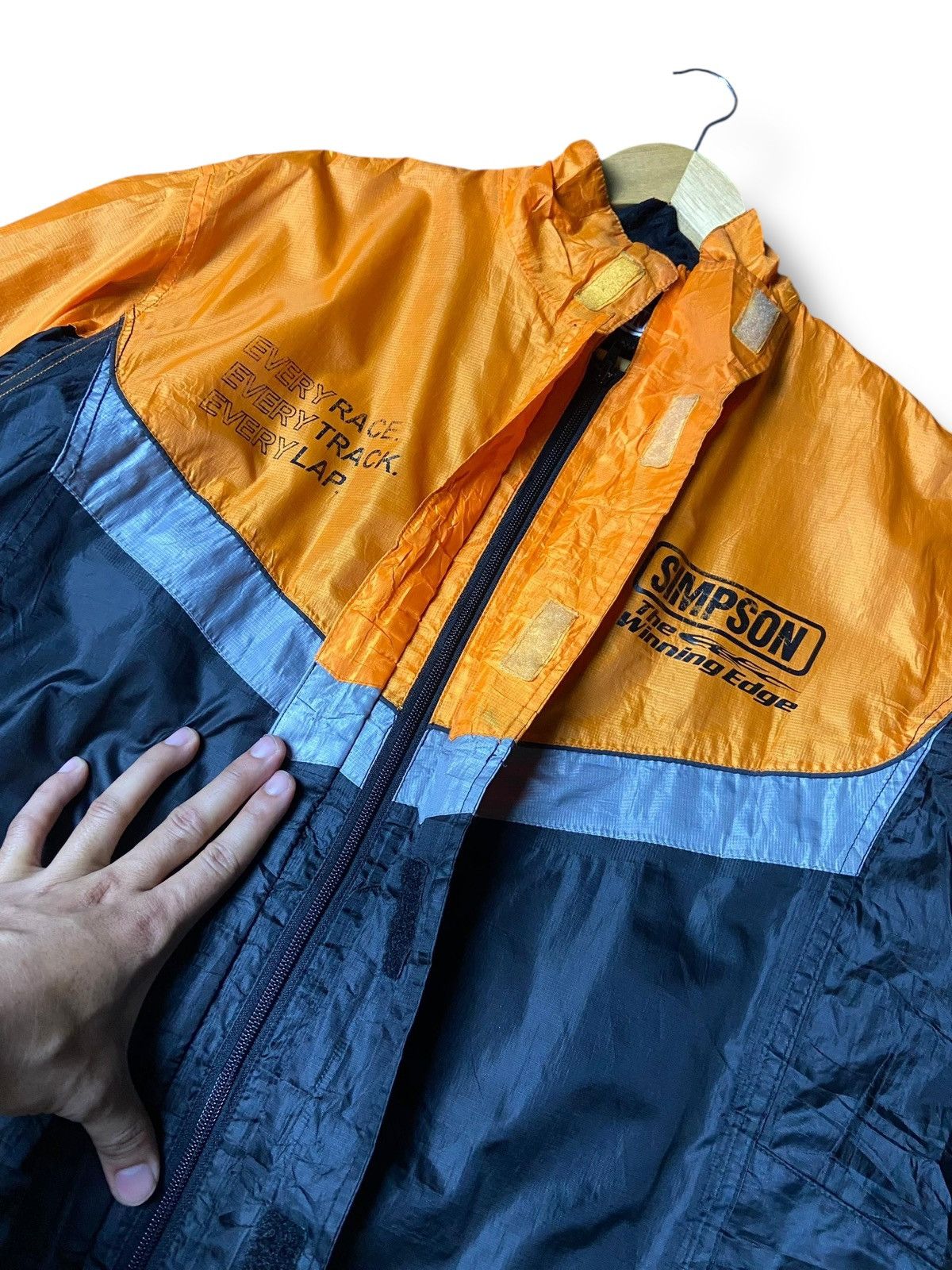 Japanese Brand Simpson Color Block Racing Windbreaker Jacket (161) Size US L / EU 52-54 / 3 - 8 Thumbnail