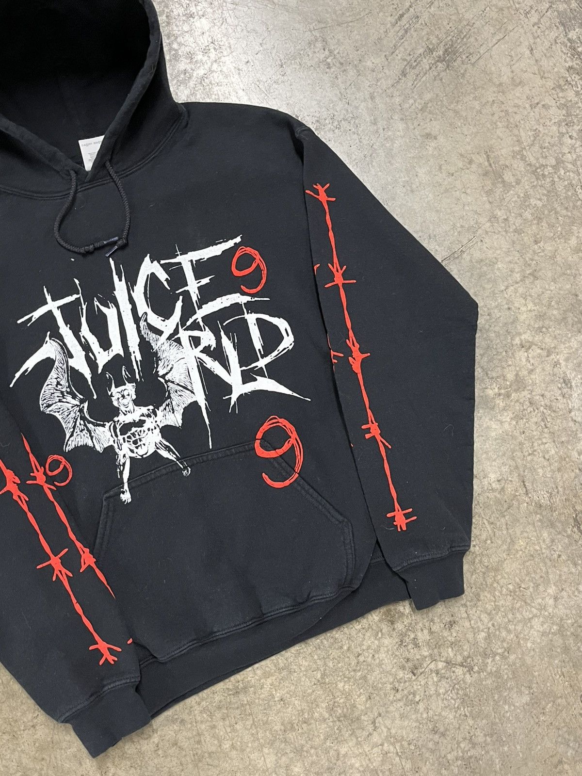 Vintage Juice wrld 999 bat grunge hoodie rare hype streetwear music Size US M / EU 48-50 / 2 - 4 Thumbnail