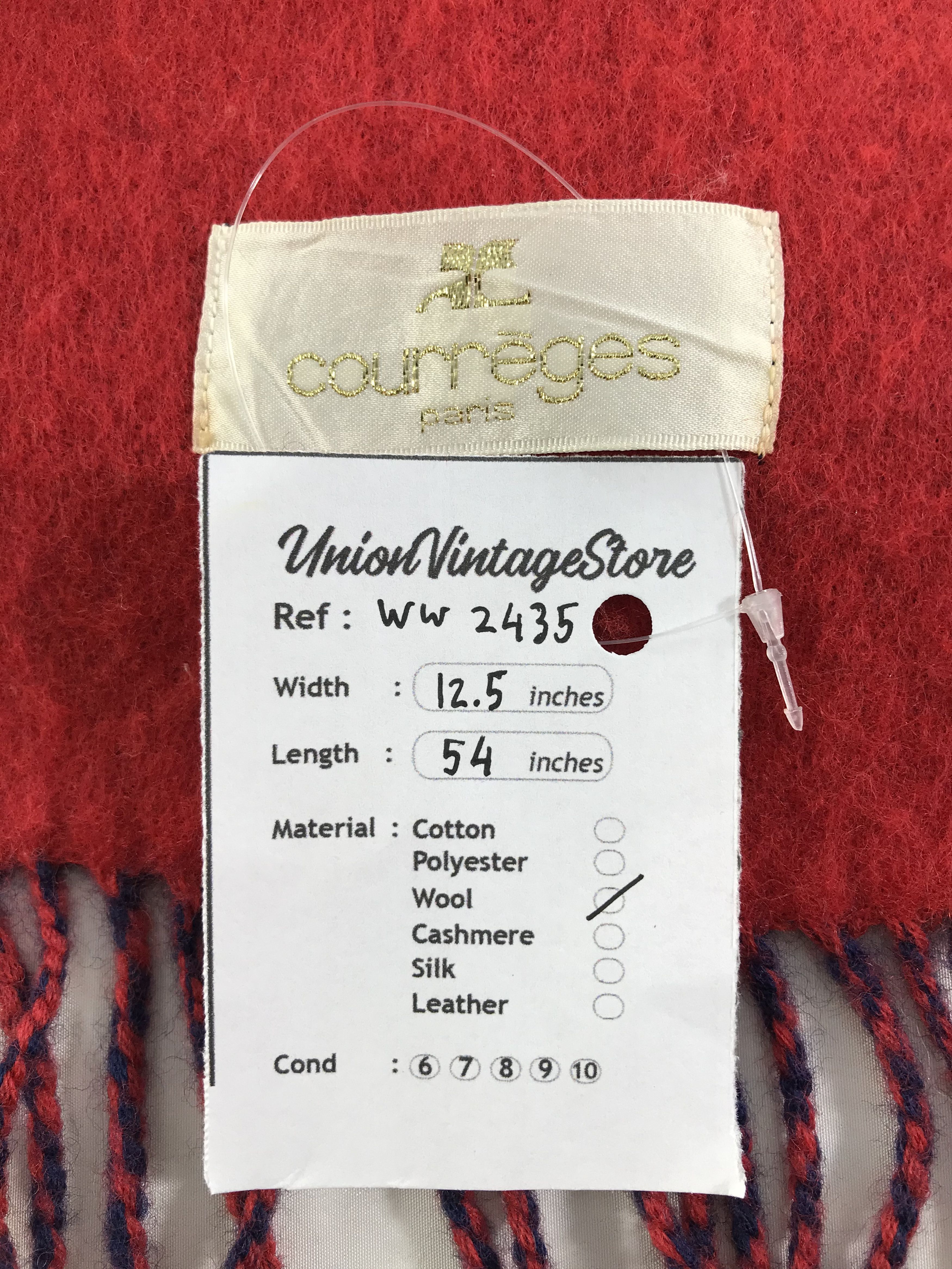 Courreges Courreges Homme Scarf / Muffler / Neckwear - WW2435 Size ONE SIZE - 5 Thumbnail