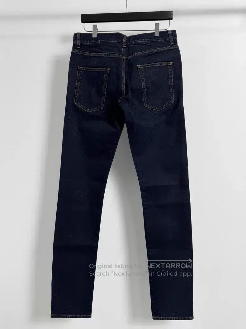 Saint Laurent Paris Saint Laurent Paris Indigo Raw Yellow Line Denim Pants Size US 31 - 2 Thumbnail