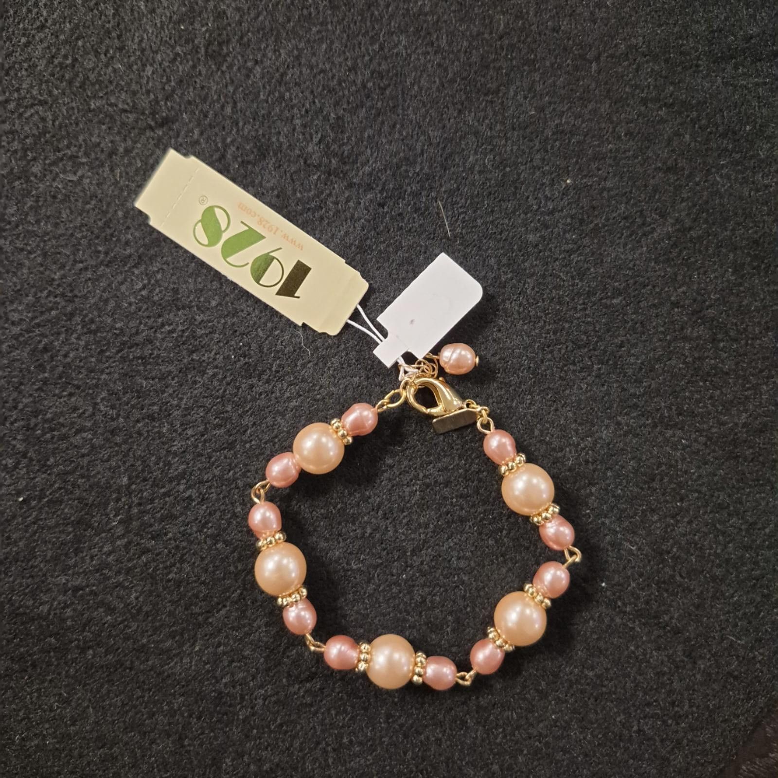 Other 1928 Gold Tone Pink Pearl Bracelet Size ONE SIZE - 2 Thumbnail