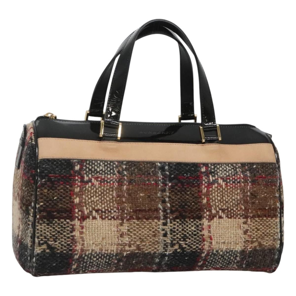 Burberry Burberry Nova Check Handbag Wool Size ONE SIZE - 1 Thumbnail