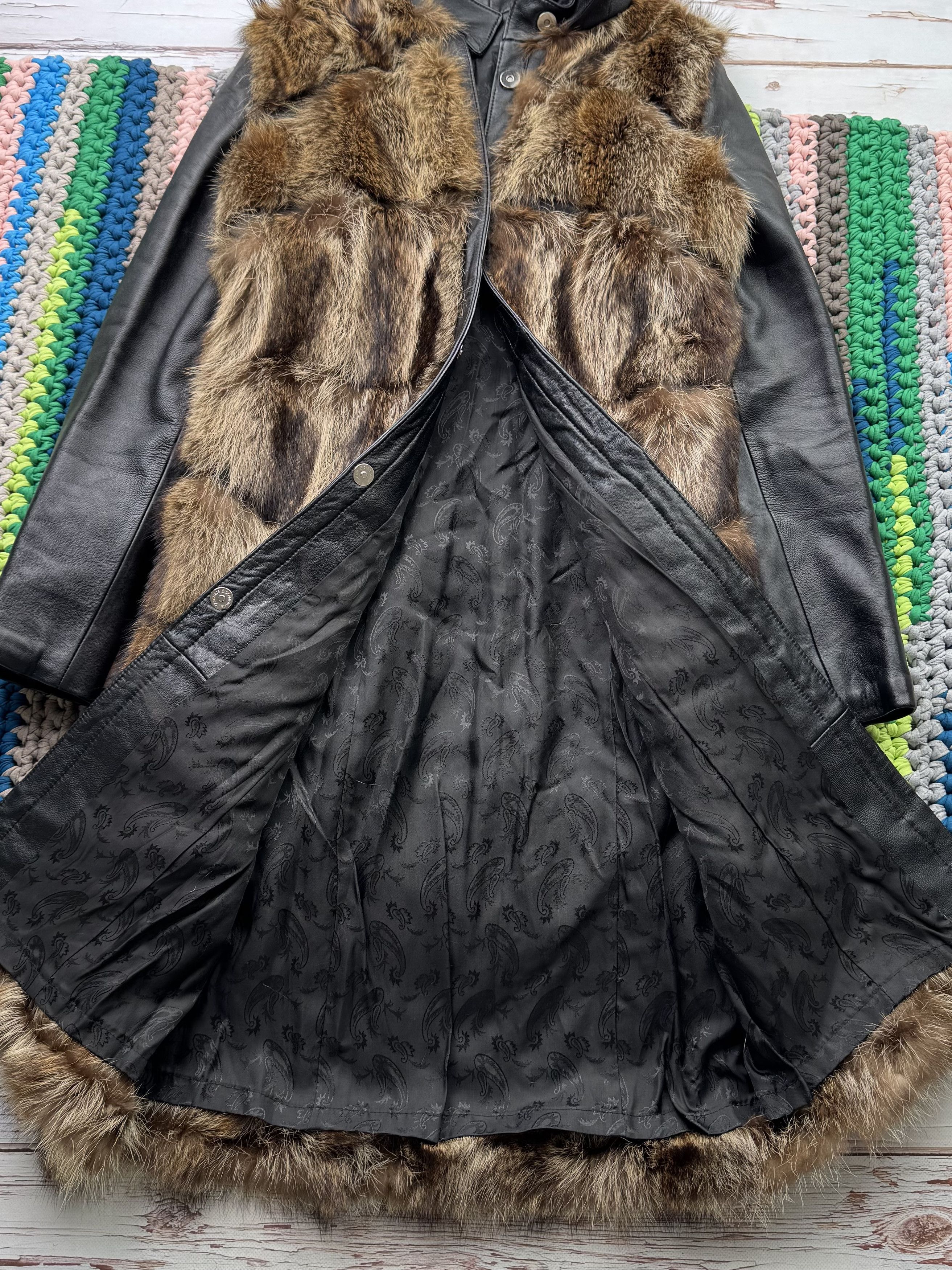 Japanese Brand Vintage Real Fur/Leather Coat (D15) Size M / US 6-8 / IT 42-44 - 4 Thumbnail