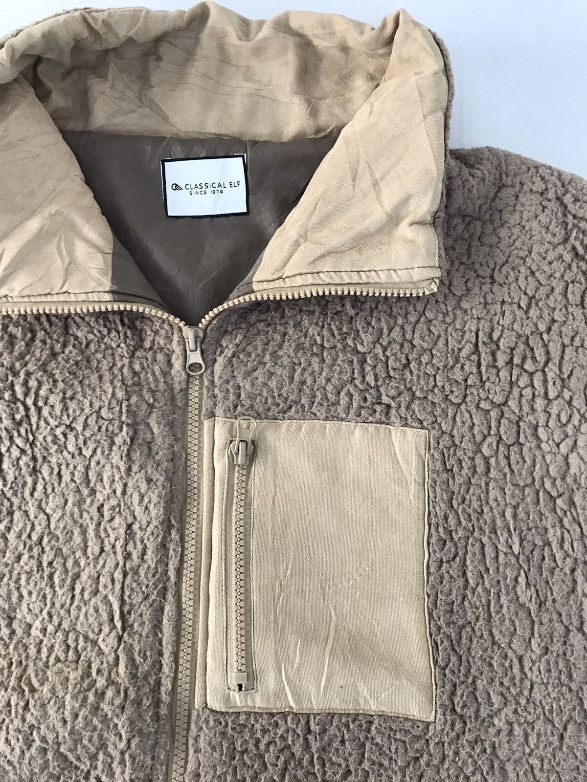 Japanese Brand Vintage 90s Classical Elf Fleece Sherpa Zip Up Jacket Size US XL / EU 56 / 4 - 4 Thumbnail