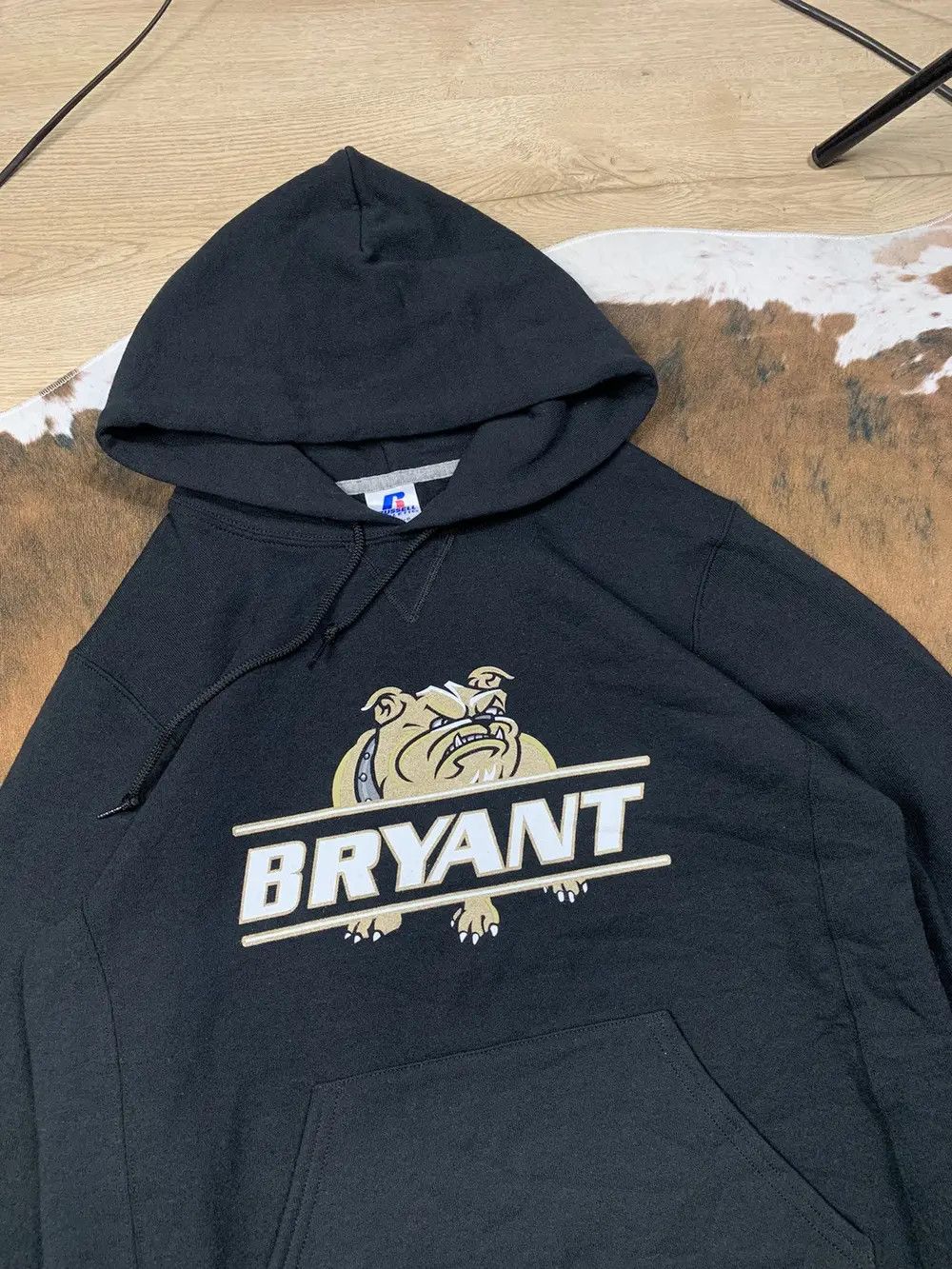 Russell Athletic × Vintage Russell 90s Vintage Bryant Bulldog Hoodie Sweatshirt Boxy Size US M / EU 48-50 / 2 - 3 Thumbnail