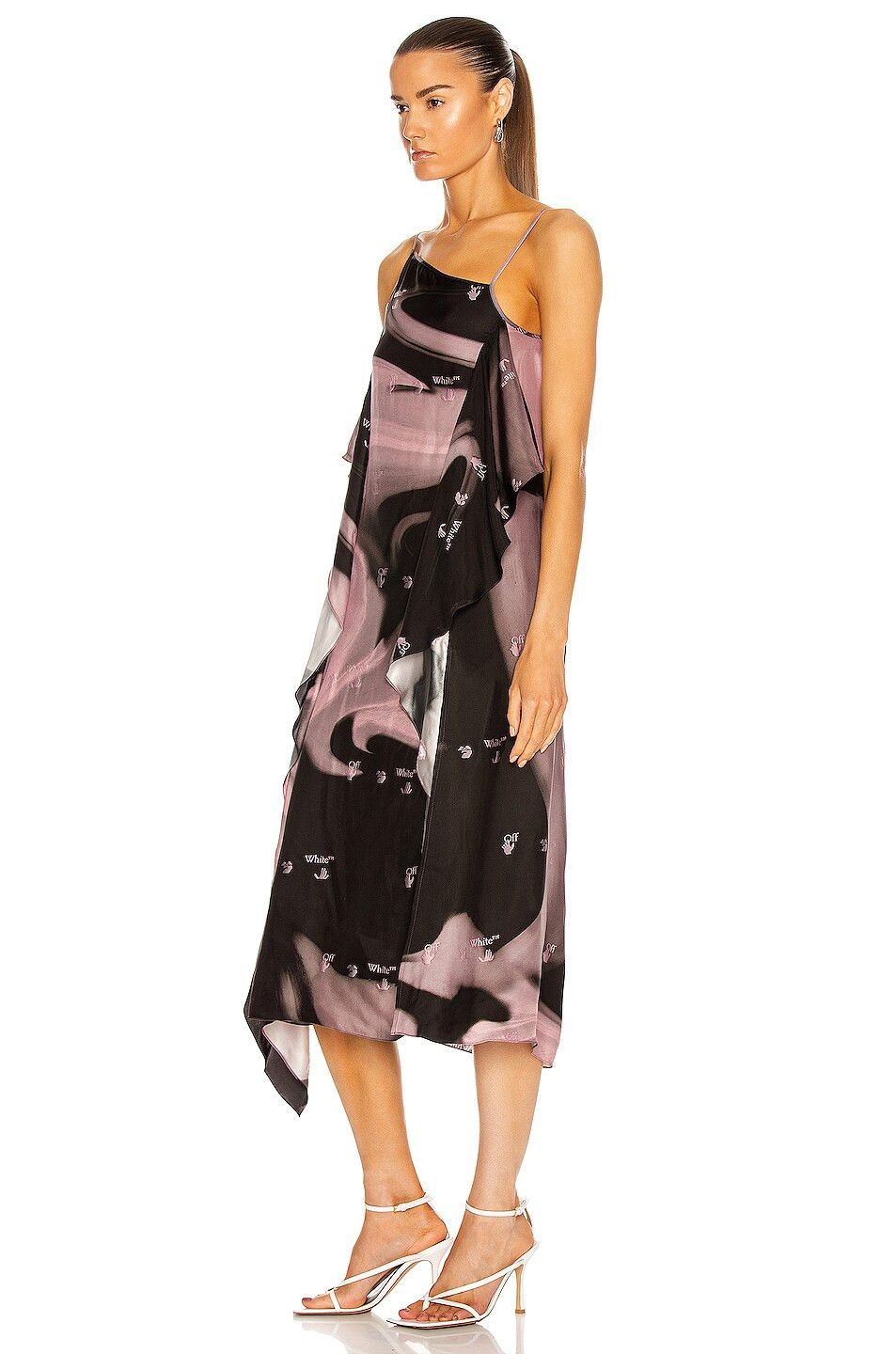 Off-White o1y1125 Midi Dress in Multicolor Size XS / US 0-2 / IT 36-38 - 3 Thumbnail
