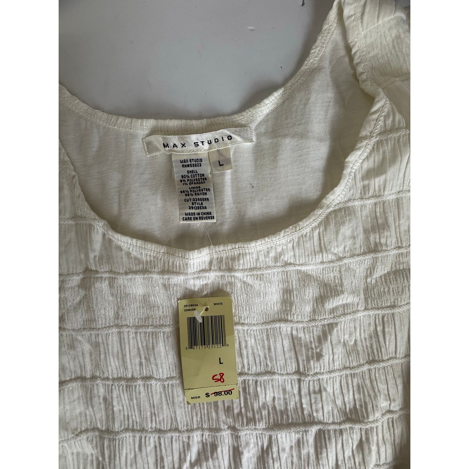 Other MAX STUDIO White Dress - Size Large - New with Tags Size L / US 10 / IT 46 - 2 Thumbnail