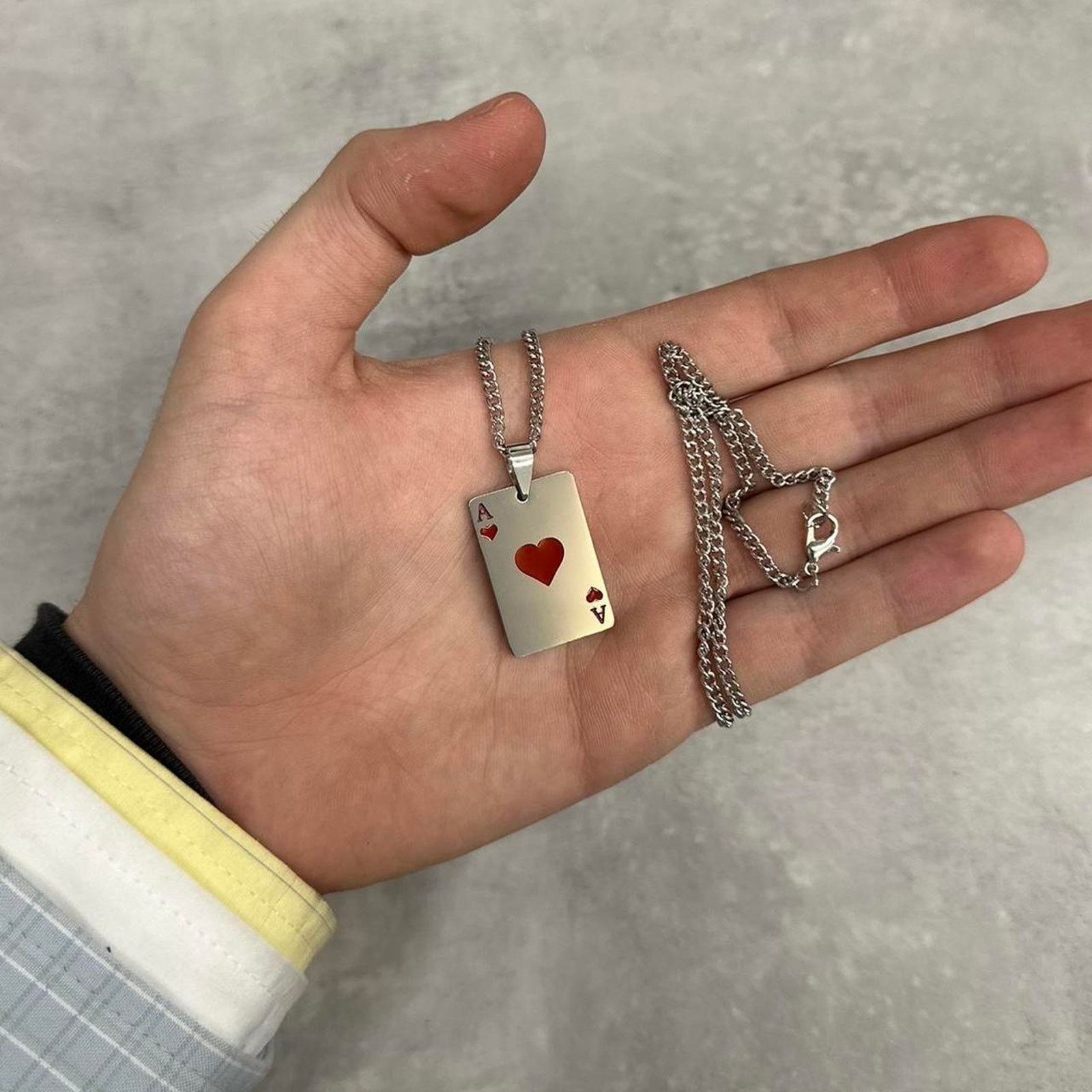 Other Y2k silver ace of hearts Size ONE SIZE - 2 Thumbnail