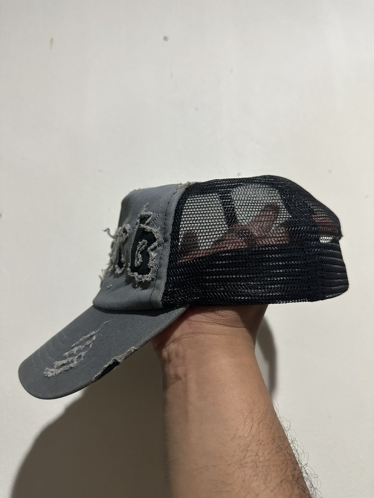 Japanese Brand VTG Distress “ROCK” Trucker Hat Size ONE SIZE - 3 Thumbnail