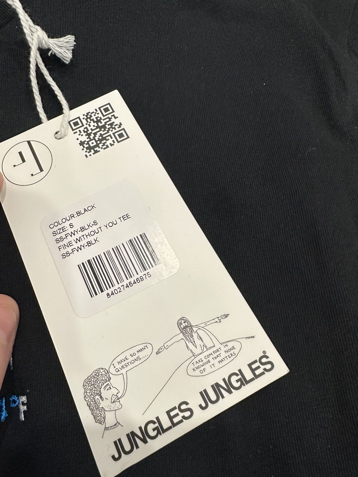 Jungles NWT Jungles Jungles Men's T Shirt Fine Without You Black S Size US S / EU 44-46 / 1 - 6 Thumbnail
