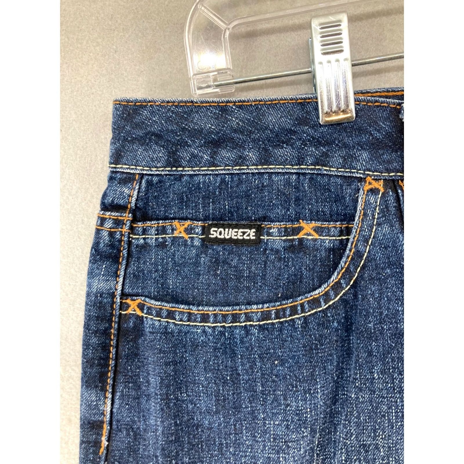 Vintage Vintage Squeeze Jeans Denim Skirt 11 Mini Womens Size 32" / US 10 / IT 46 - 5 Thumbnail