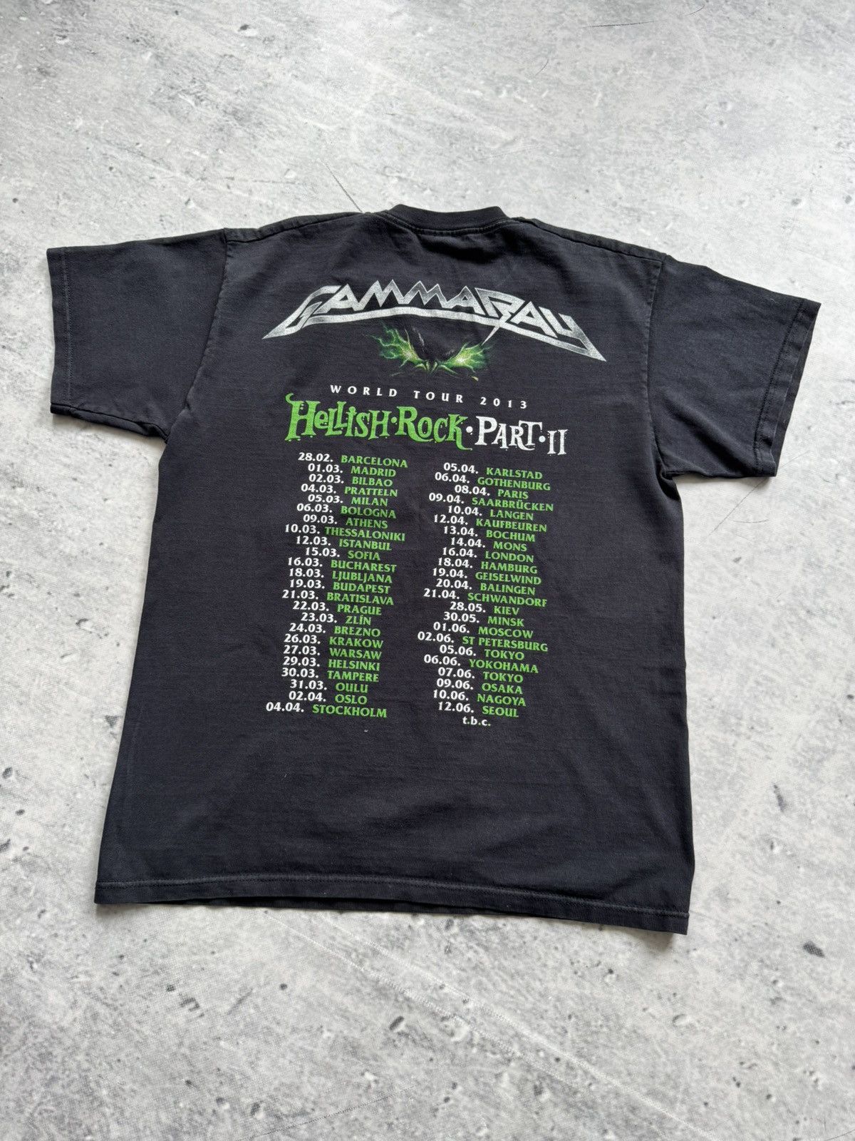 Vintage Hellish Rock Gamma Ray 2013 tour tee Size US L / EU 52-54 / 3 - 2 Thumbnail