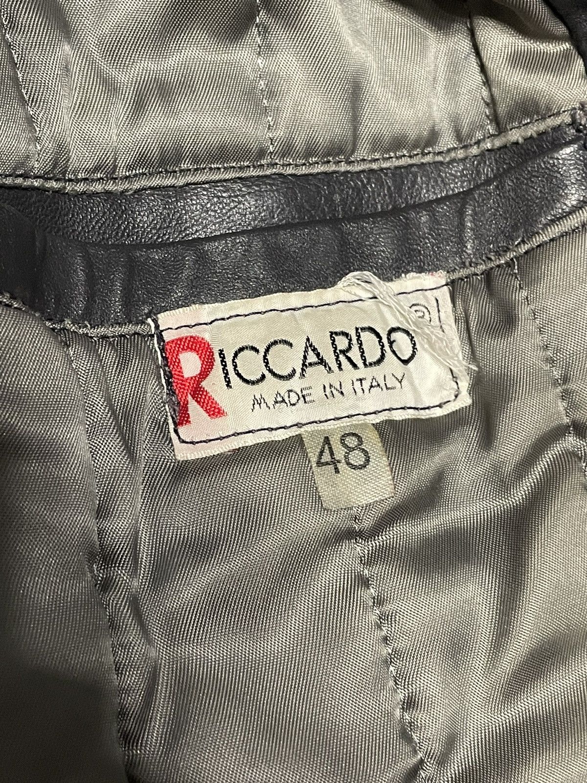 Genuine Leather Crazy Vintage Leather Bomber Jacket Biker Rick Owens Style Size US M / EU 48-50 / 2 - 22 Thumbnail