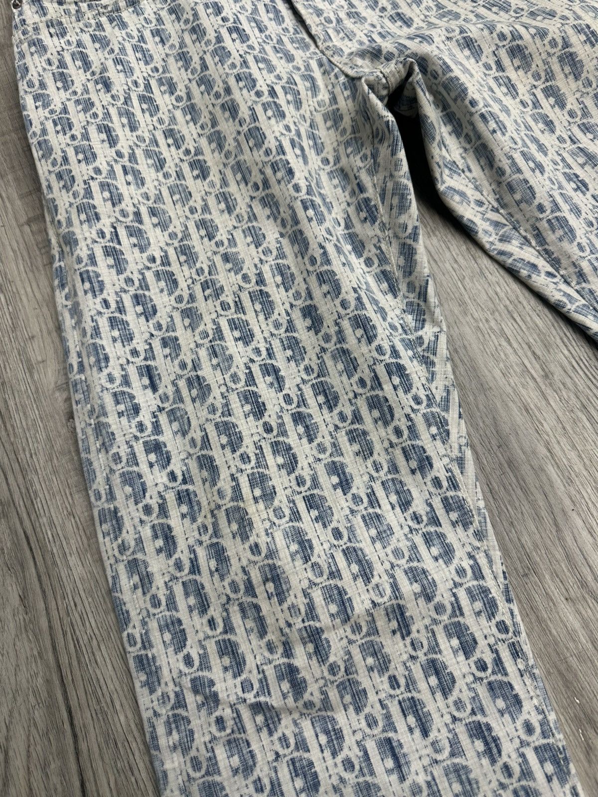 Dior Dior Blue Monogram Denim Slim Jeans Size US 30 / EU 46 - 3 Thumbnail