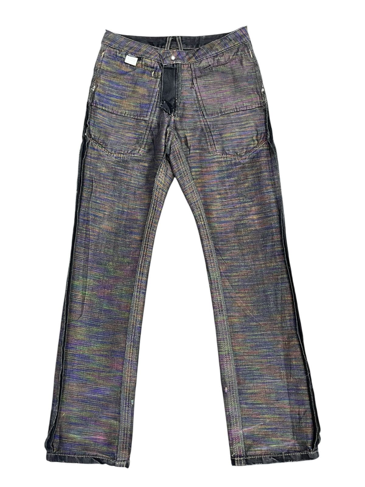 Edition Japan 🔥Gumu Japan Rust-Fade Iridescent Denim Bushpants Rare Grail Size US 29 - 13 Thumbnail