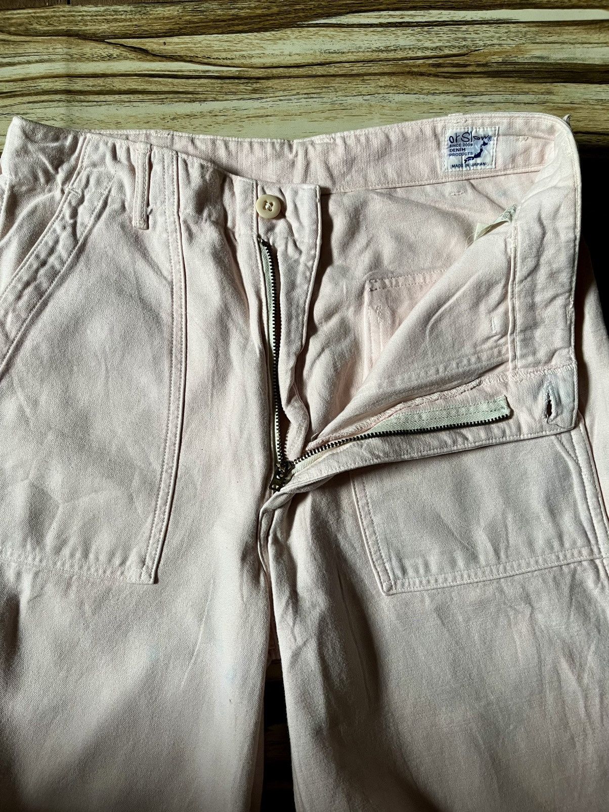 Japanese Brand Slim Fatigue Pant in Dusty Rose Size US 30 / EU 46 - 8 Thumbnail