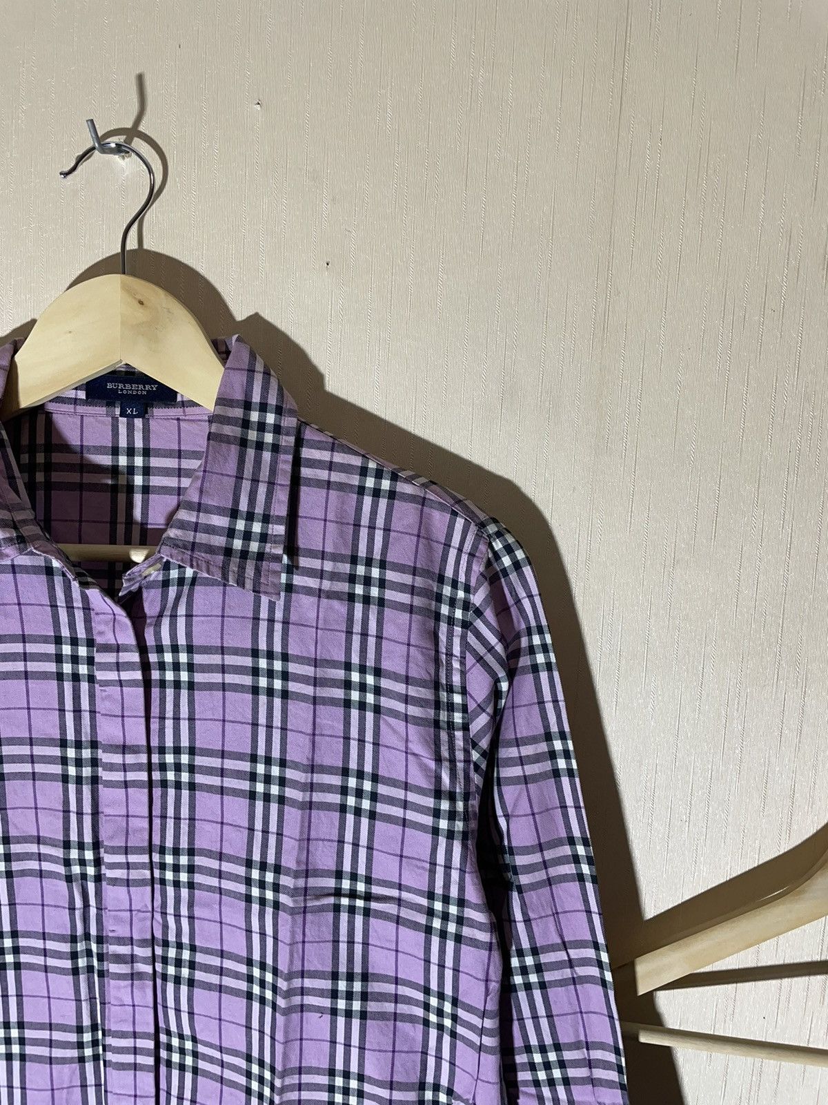 Burberry × Vintage Burberry London Nova check vintage streetwear shirt Size L / US 10 / IT 46 - 2 Thumbnail