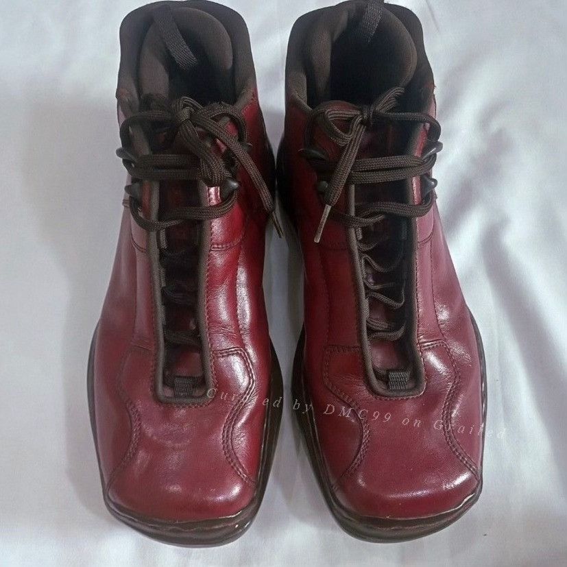 Prada Vintage Prada Sport Leather Mid-Calf Boots Size US 10 / EU 43 - 1 Thumbnail