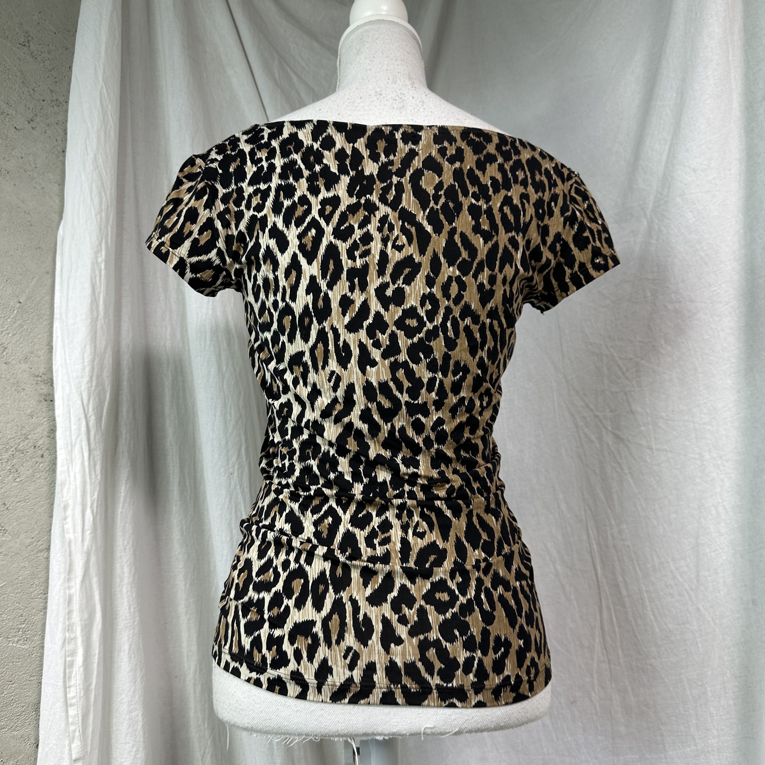 Dolce & Gabbana Vintage Cheetah Fullrpint Dolce & Gabbana Top 00s Size L / US 10 / IT 46 - 7 Thumbnail
