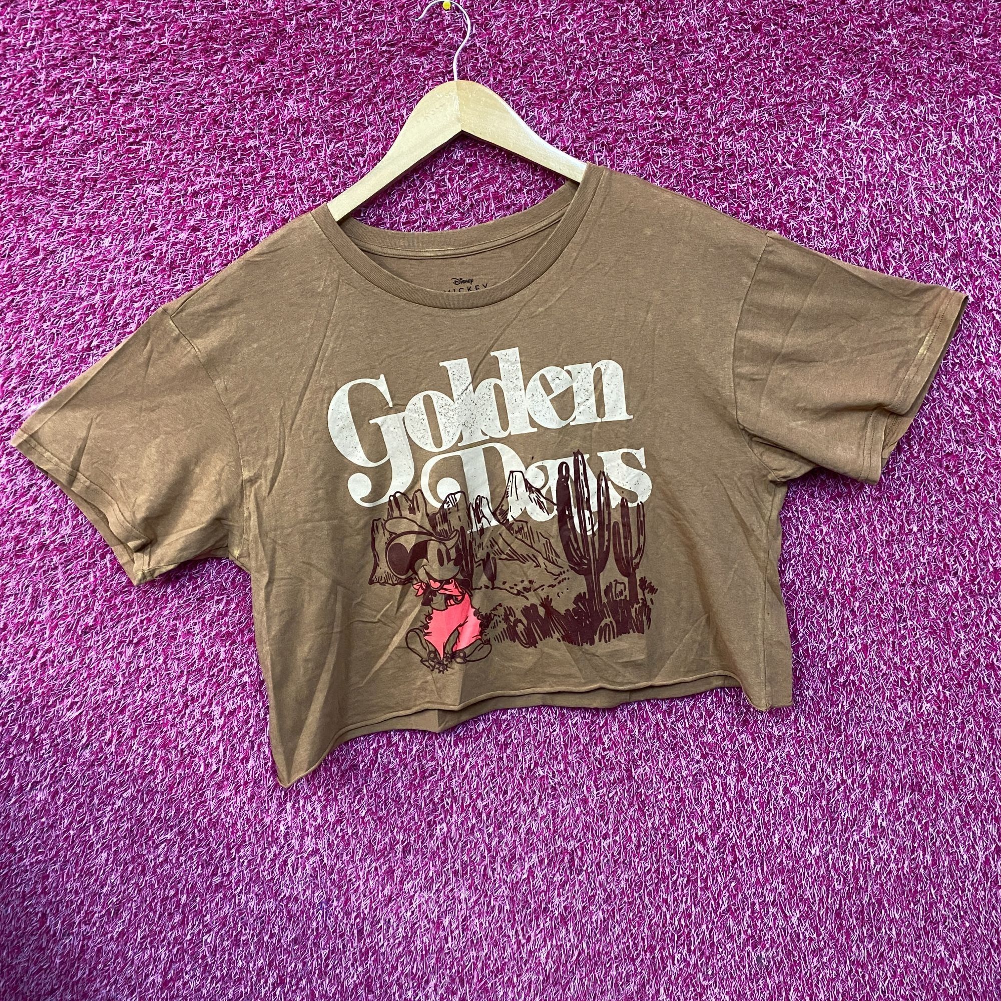 Disney Disney Mickey Mouse Golden Days Brown Crop Top XL Size XL / US 12-14 / IT 48-50 - 3 Thumbnail