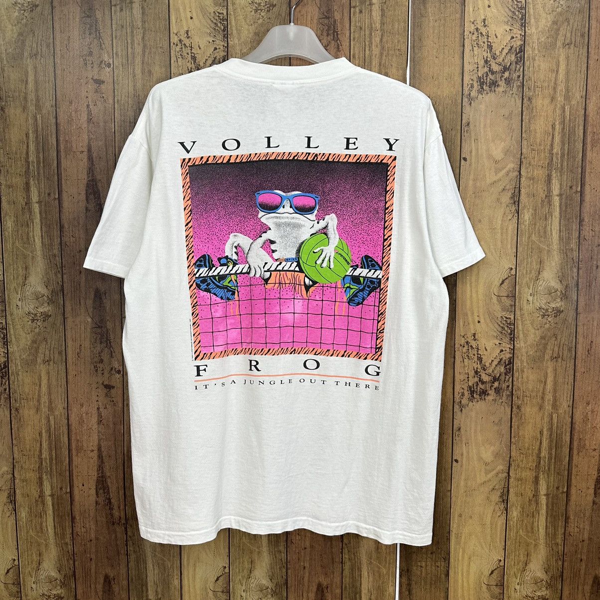 Vintage Vintage Volley Frog 90s Tshirt A774 Size US L / EU 52-54 / 3 - 1 Thumbnail