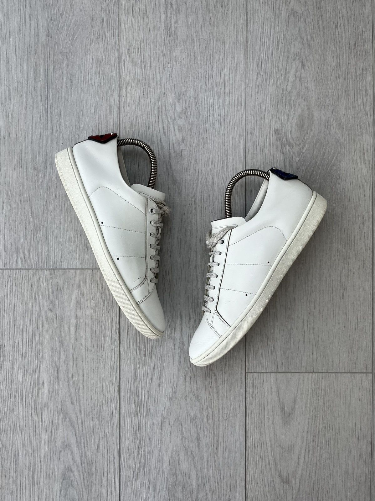 Saint Laurent Paris Saint Laurent SL/01 Signature Court Classic Lips Sneakers Size US 8 / IT 38 - 1 Thumbnail