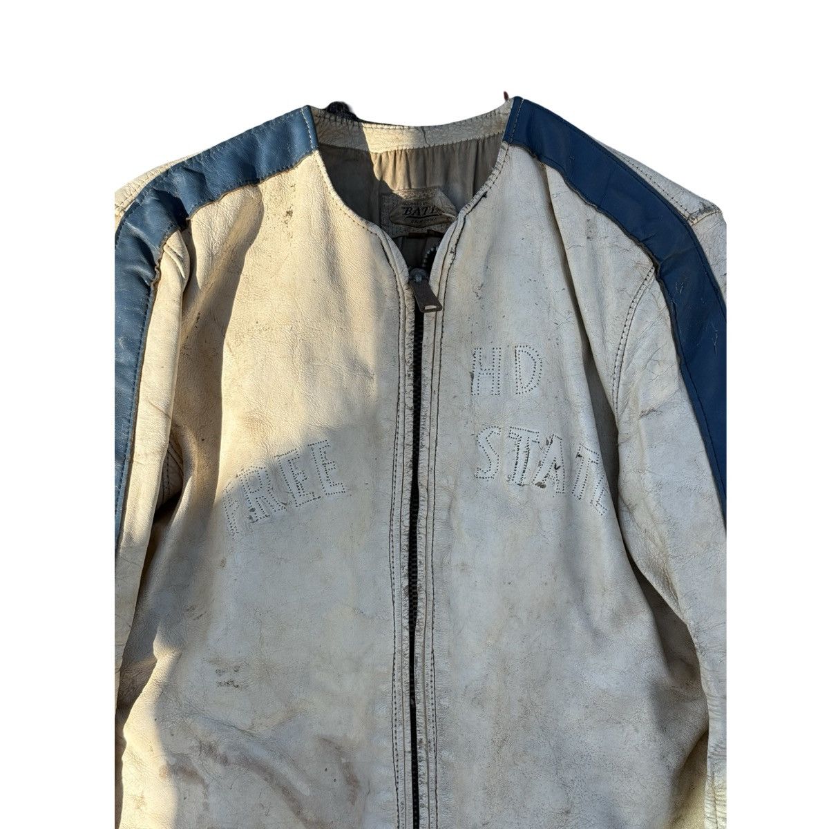 Harley Davidson Vintage Bates Harley Davidson Racing Leather Jacket Size US M / EU 48-50 / 2 - 2 Thumbnail