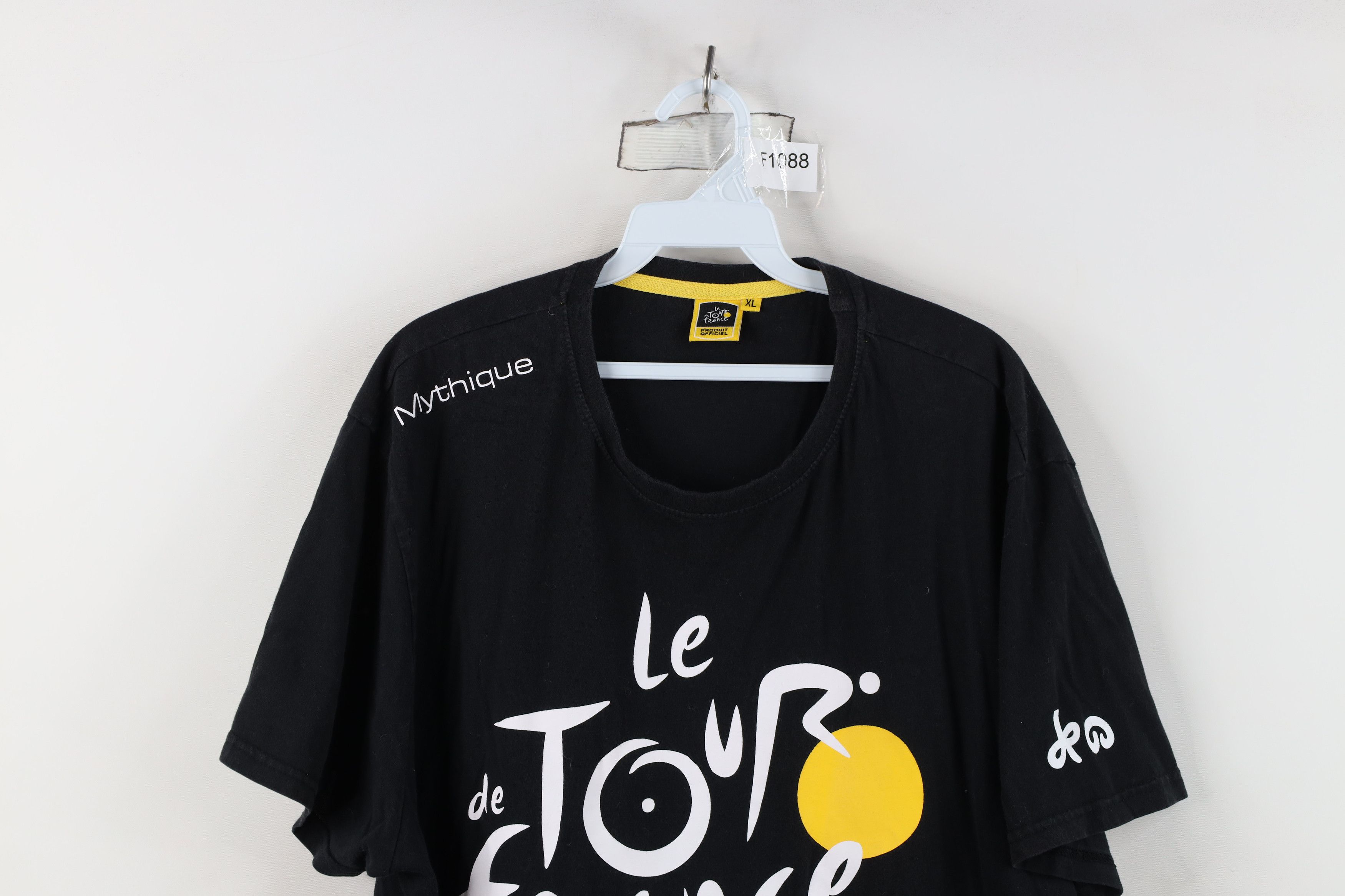 Vintage Vintage Mythique Tour de France Cycling Race T-Shirt Black Size US XL / EU 56 / 4 - 2 Thumbnail