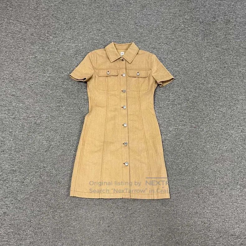 Hermes Hermes 24-Way Herringbone Pattern Khaki Dress Size XS / US 0-2 / IT 36-38 - 2 Thumbnail