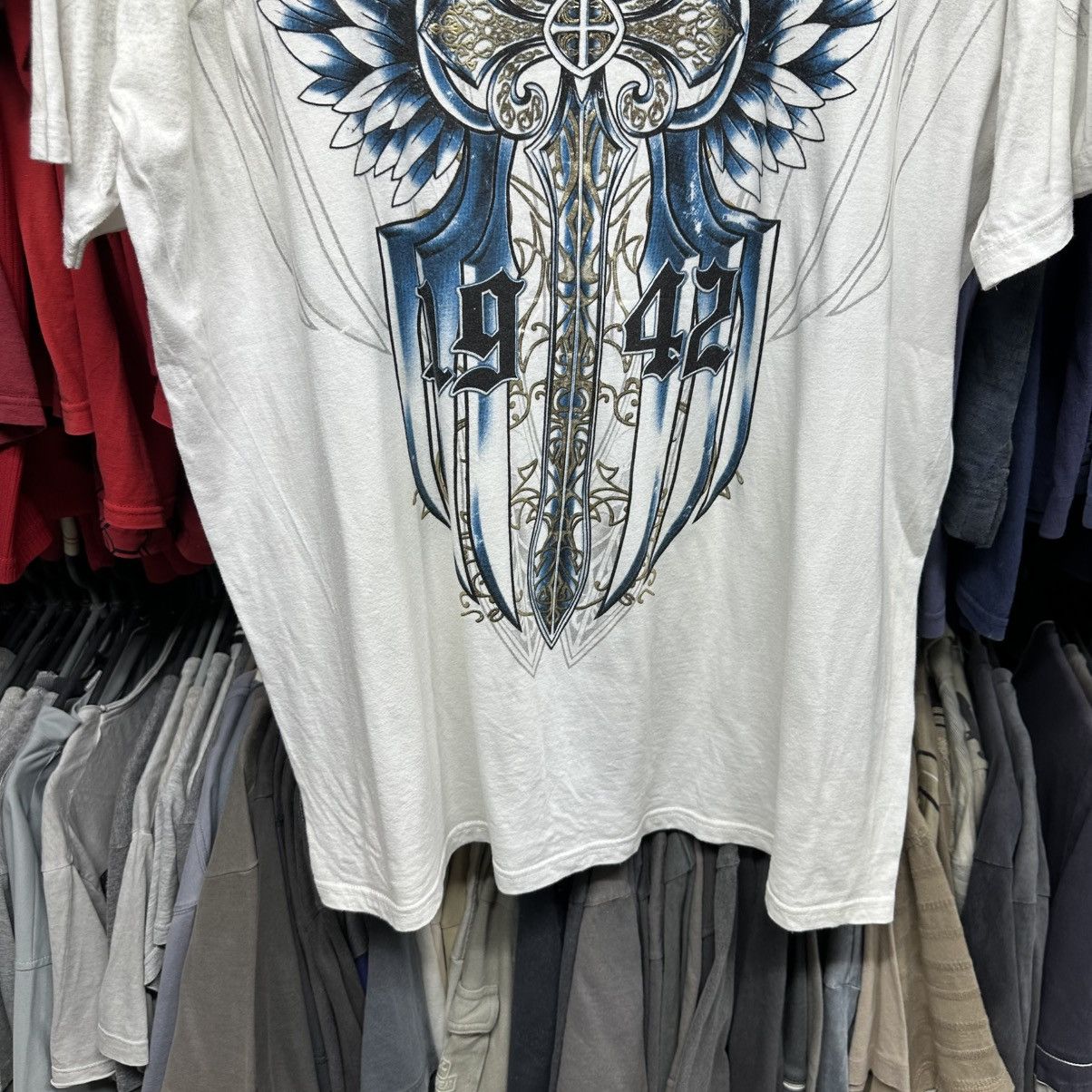 Affliction VTG Xzavier Thirst Big Logo Affliction 00s Size XXL 00s USA Size US XXL / EU 58 / 5 - 8 Thumbnail