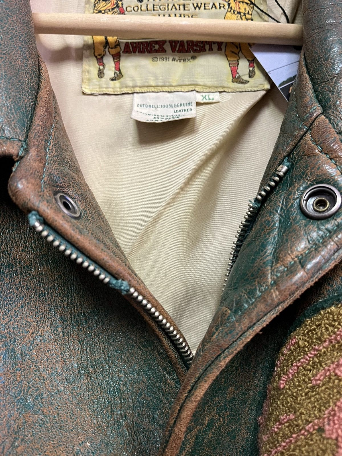Avirex 1991 Avirex Leather Jacket Size US XL / EU 56 / 4 - 8 Thumbnail
