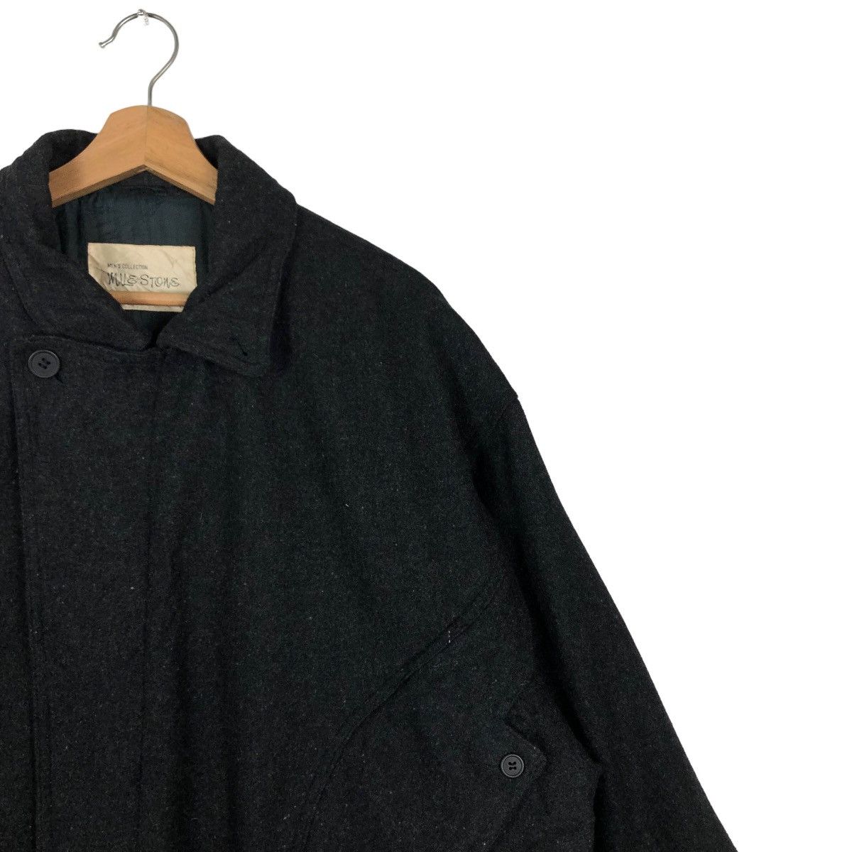 Japanese Brand Vintage Wool Bomber Jacket Riot Riot Mile Stone IsseyMiyake Size US L / EU 52-54 / 3 - 6 Thumbnail