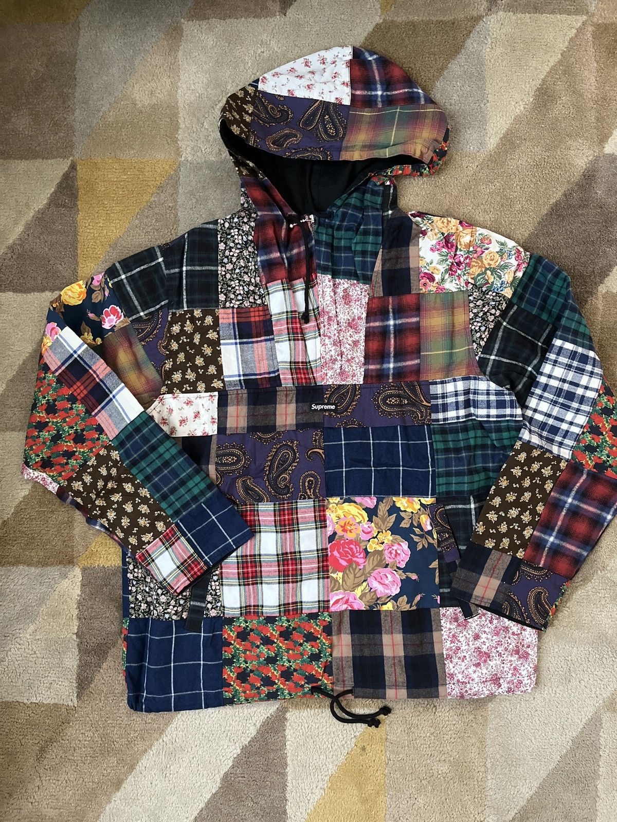 Supreme patchwork jacket Lサイズファッション