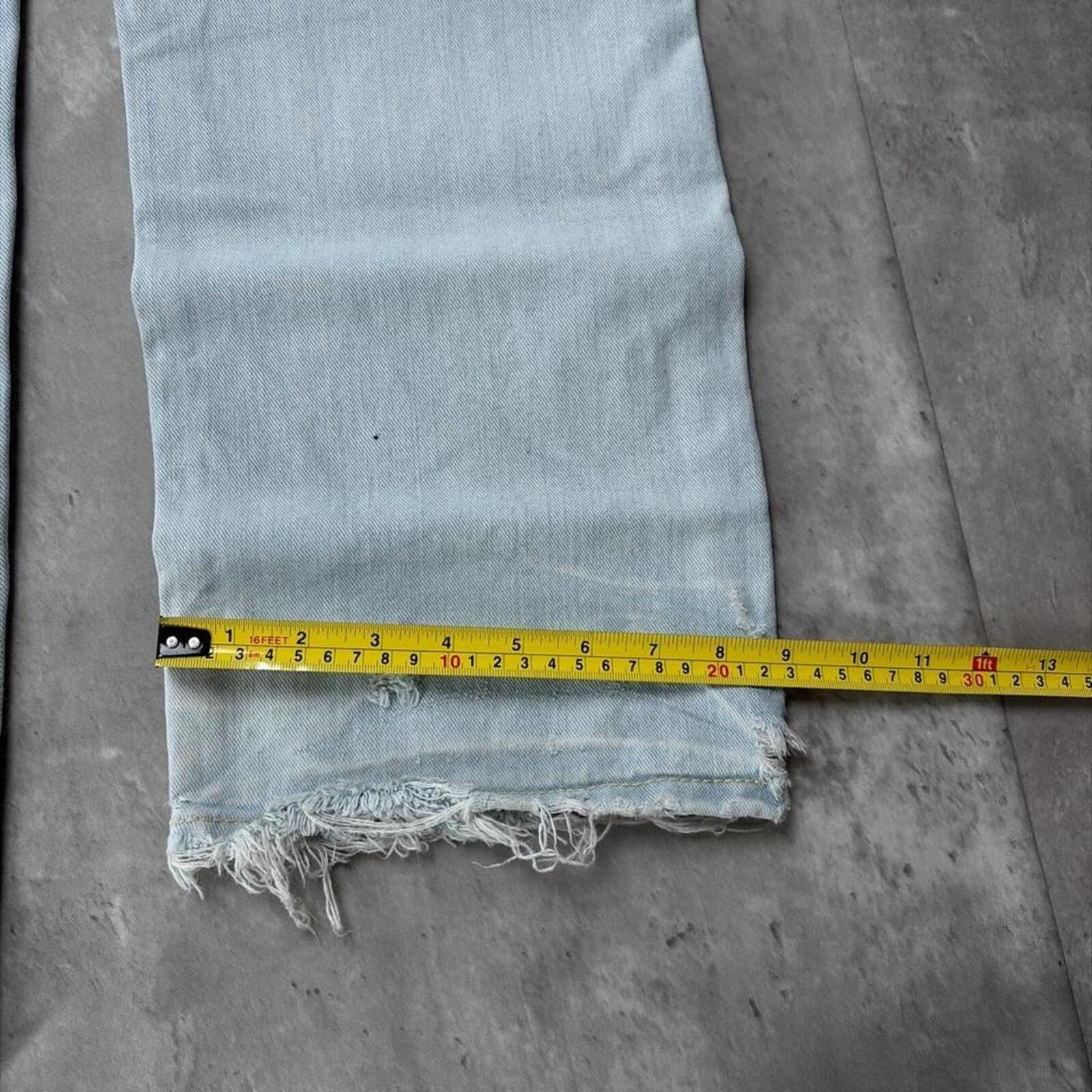 Aeropostale Y2K Light Wash Aeropostale Grunge Loose Skater Denim Jeans Size US 34 / EU 50 - 8 Thumbnail