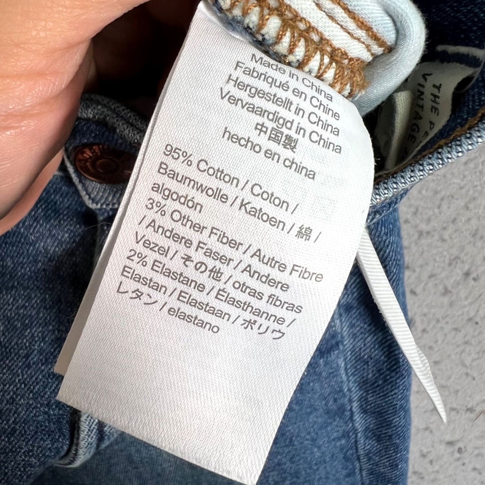 Madewell Madewell Womens Jeans Size 24 High-Rise Perfect Vintage Light Wash Denim Straight 5-Pocket Blue Cap Length 28in Womens Size 42" / US 20 - 5 Thumbnail