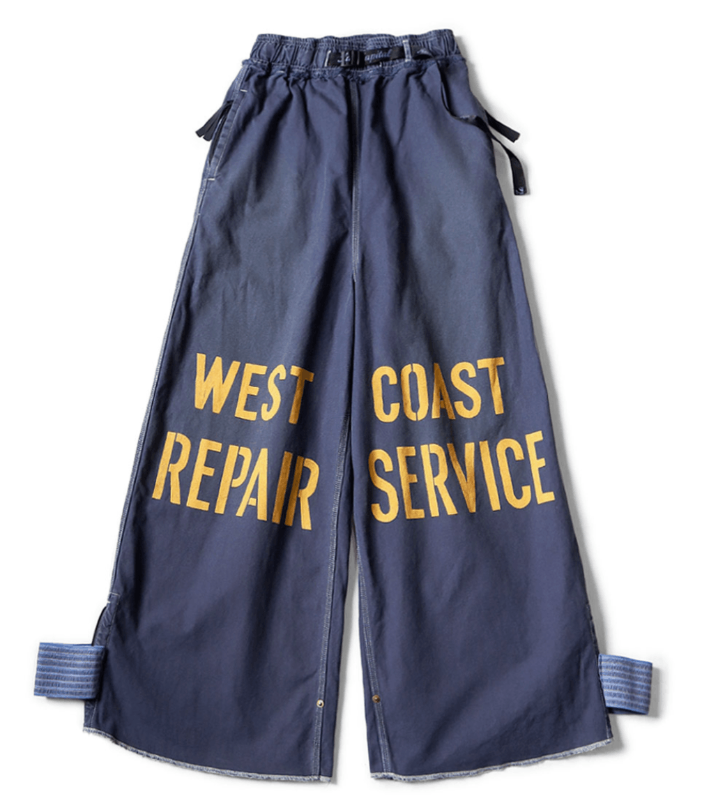 Kapital Canvas Waist Repair Man Track Pants Size US 34 / EU 50 - 2 Thumbnail