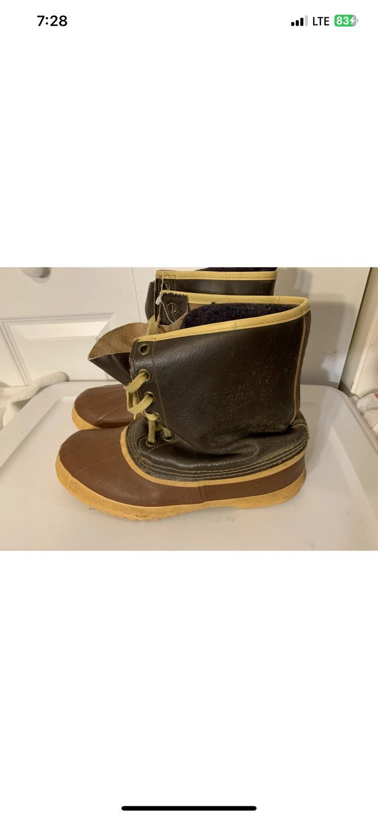 SOREL Mens Vtg Sorel Sz 10 Kaufman Canada Brown Duck Boots Liners Size US 10 / EU 43 - 8 Thumbnail