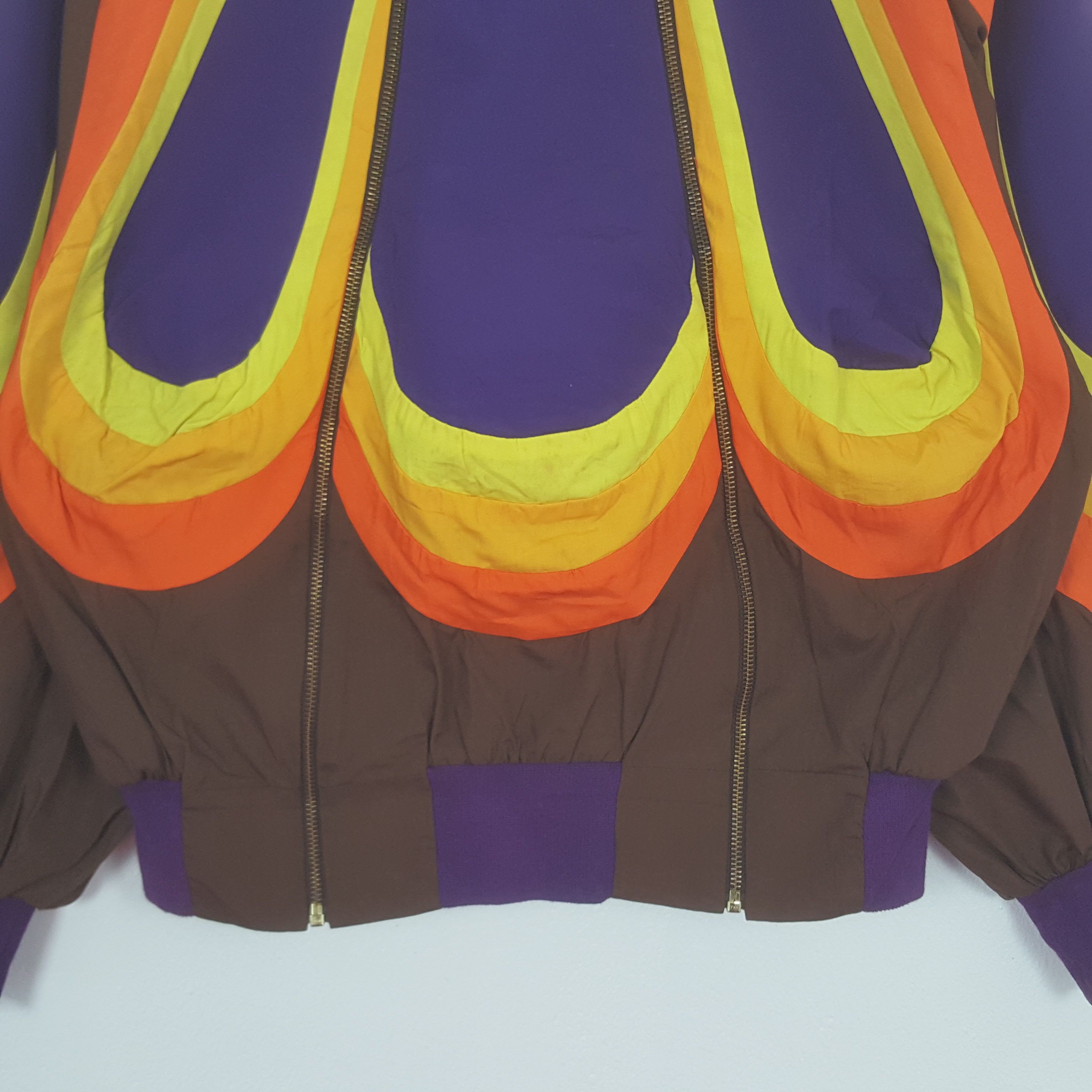 Other Vintage Rainbow Rare Zipper Style Bomber Jacket Size US M / EU 48-50 / 2 - 2 Thumbnail