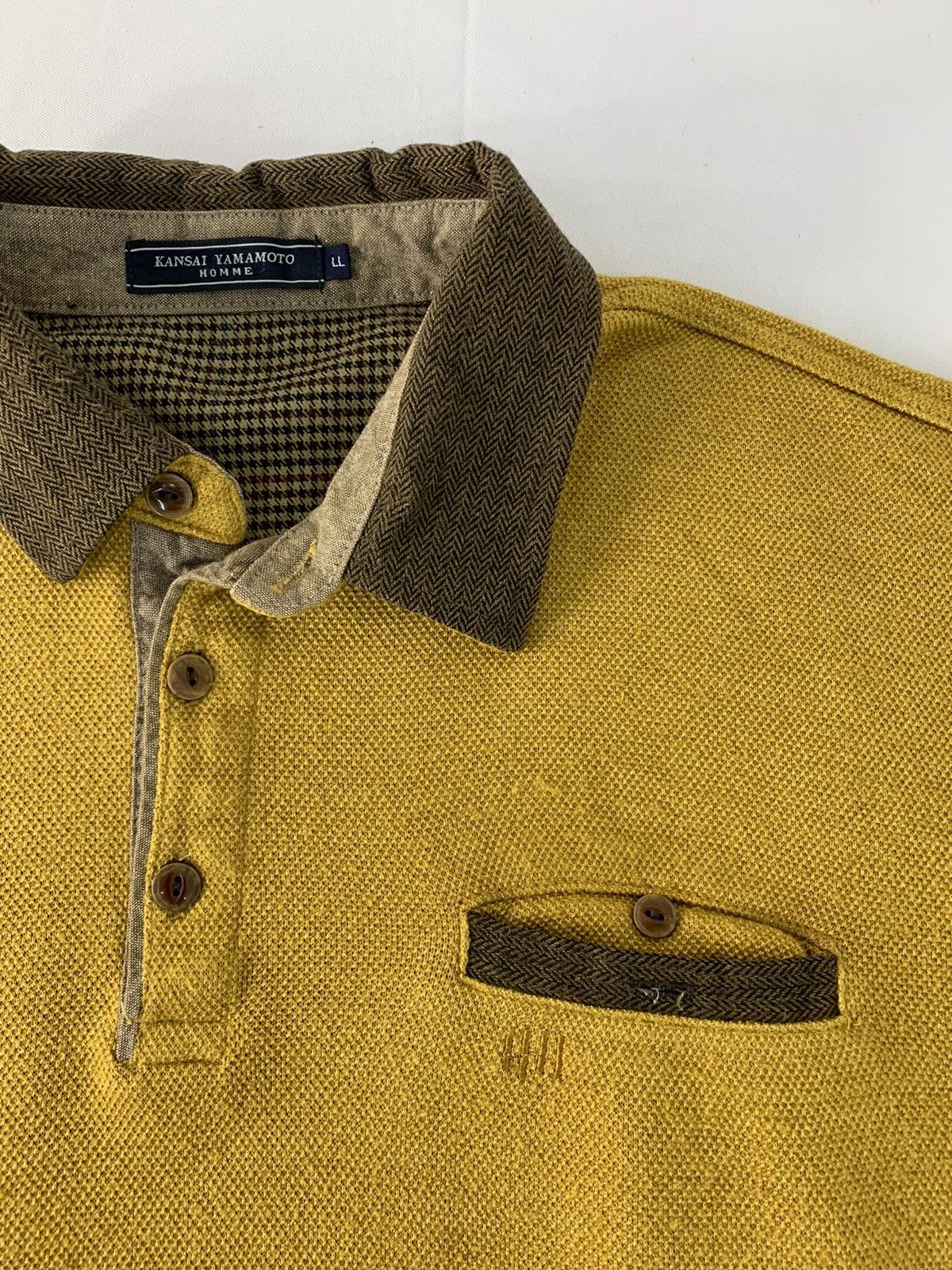 Japanese Brand Kansai Yamamoto Homme Collar Pullover Sweatshirt Design Size US L / EU 52-54 / 3 - 5 Thumbnail