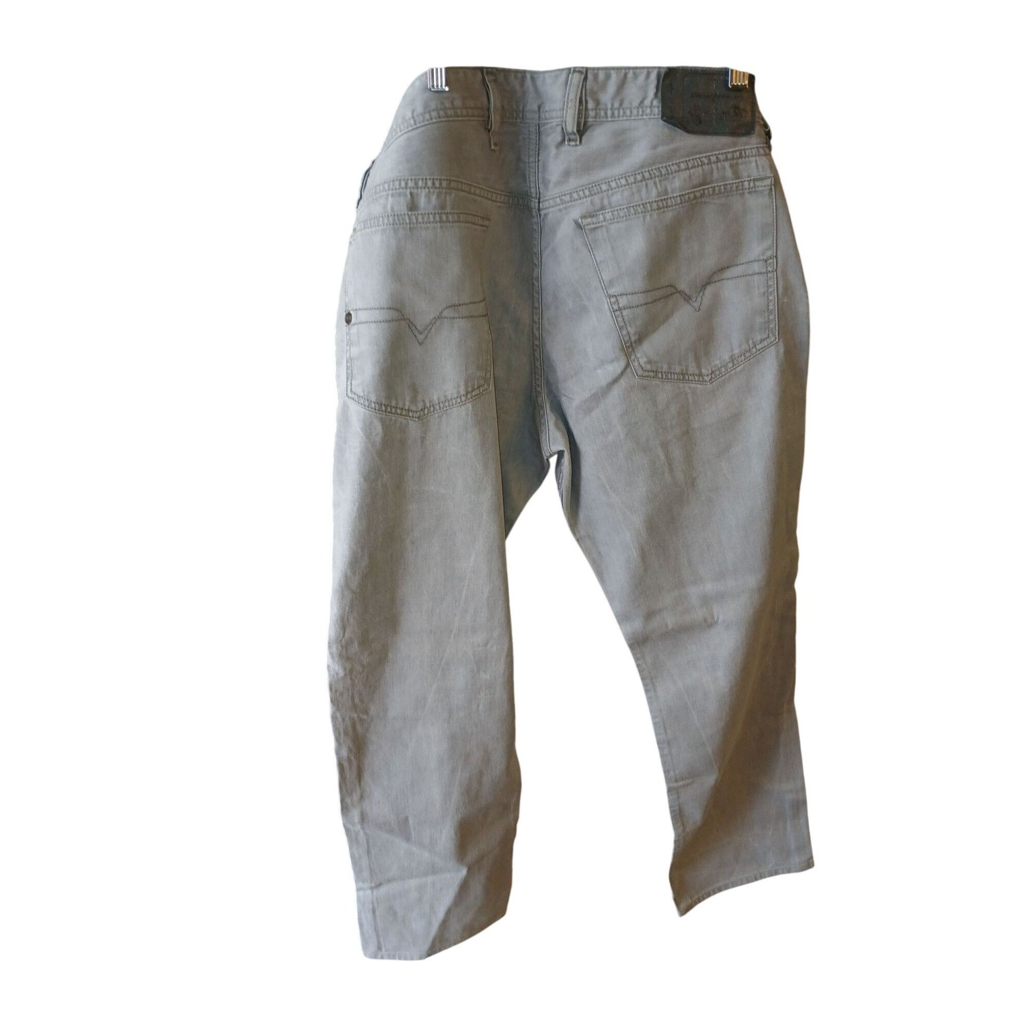 Diesel NWOT Diesel Waykee Light Gray Regular Straight Jeans Mens Si Size US 36 / EU 52 - 4 Thumbnail