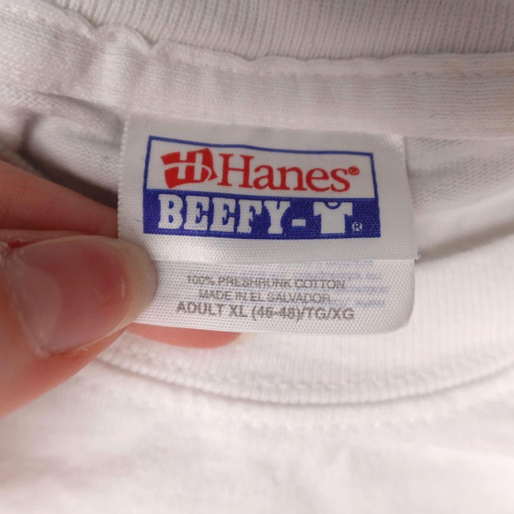 Hanes VINTAGE Hanes Snickers Shirt Mens XL White Graphic Print 90s Promo Tee Mens Size US XL / EU 56 / 4 - 2 Thumbnail