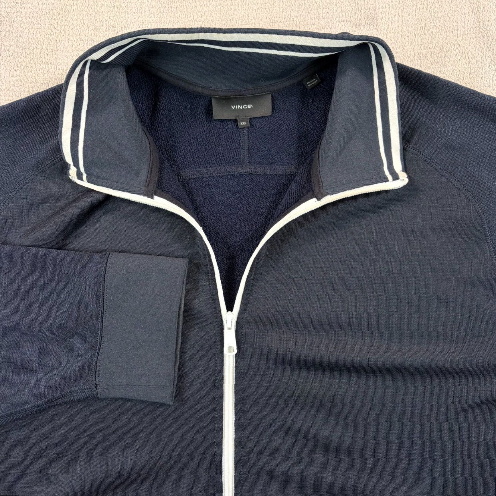 Vince VINCE Track Jacket Coast Blue Full Zip Slim Fit 2XL Men Windbreaker Designer Size US XXL / EU 58 / 5 - 4 Thumbnail