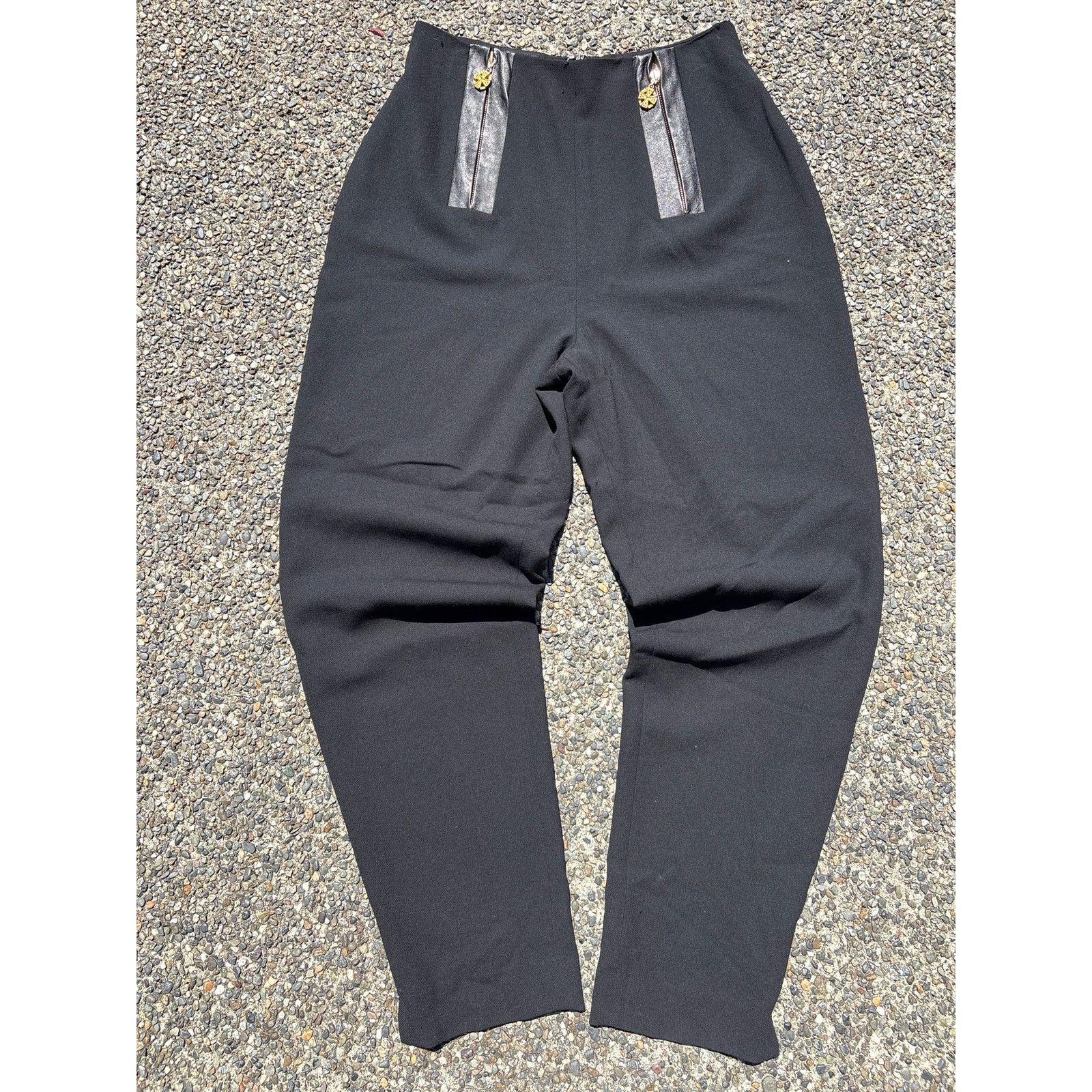 Nordstrom Vtg Japanese Wool baggy pants iron cross zipper Nordstrom 12 Size 34" / US 12 / IT 48 - 2 Thumbnail