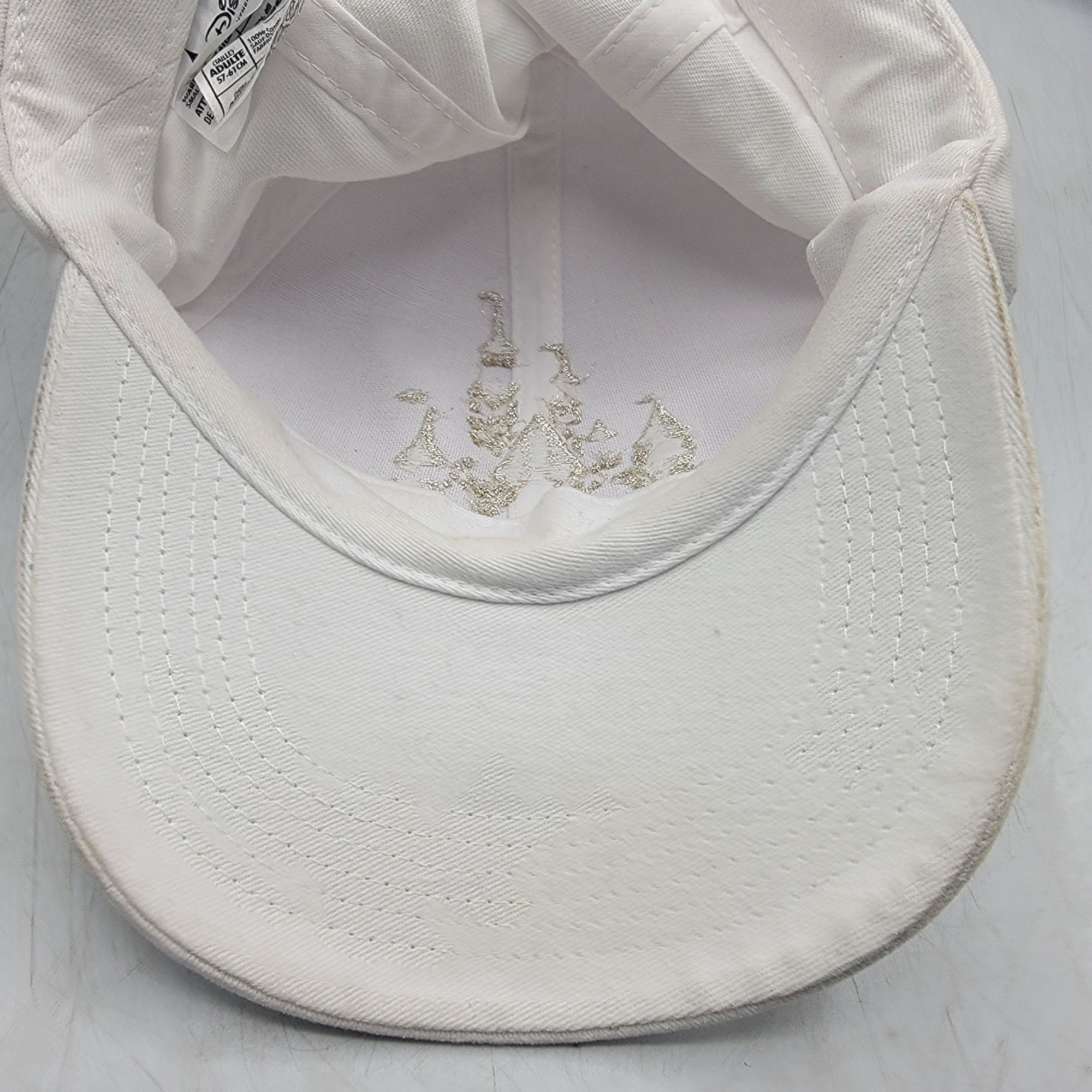 Disney Disney Parks Adults White Bling Castle Embellished Hat Cap C Size ONE SIZE - 8 Thumbnail