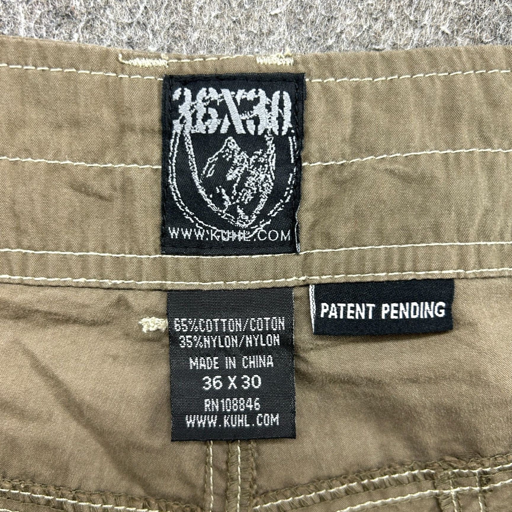 Vintage Kuhl Pants Mens 36x30 Brown Carpenter Hiking Outdoor Stretch Lightweight Pant Straight Leg Regular 5-Pocket Logo Tooling Vintage No Size US 36 / EU 52 - 5 Thumbnail