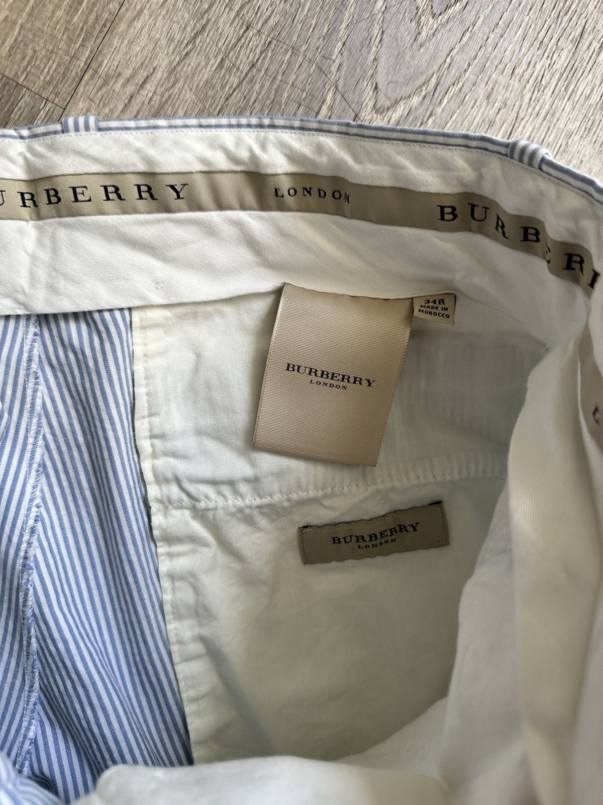 Burberry × Designer Burberry Stripped Pants 🔥 Size US 34 / EU 50 - 2 Thumbnail