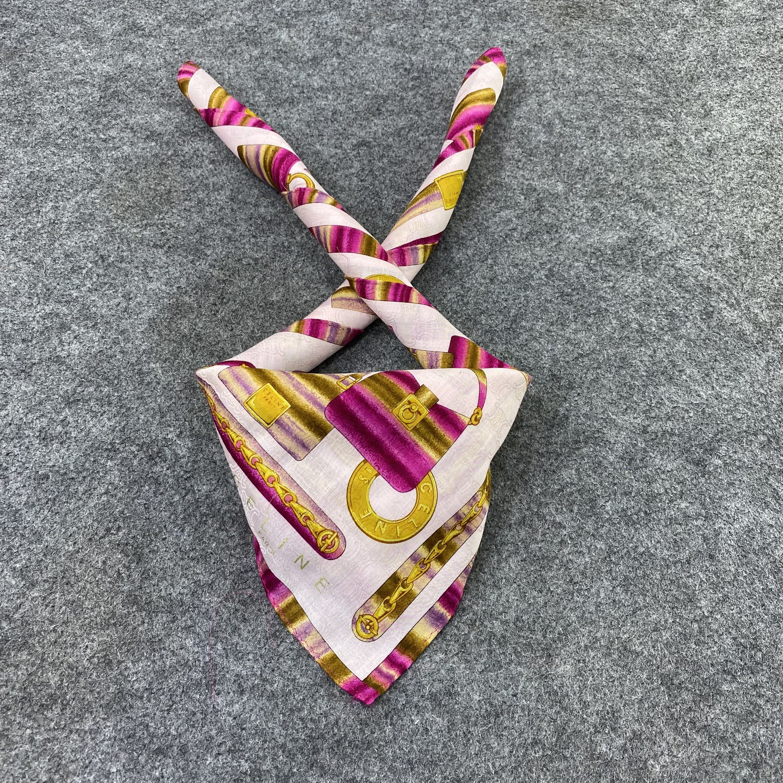 Celine Celine Handkerchief Neckerchief Bandana-B1809 Size ONE SIZE - 2 Thumbnail