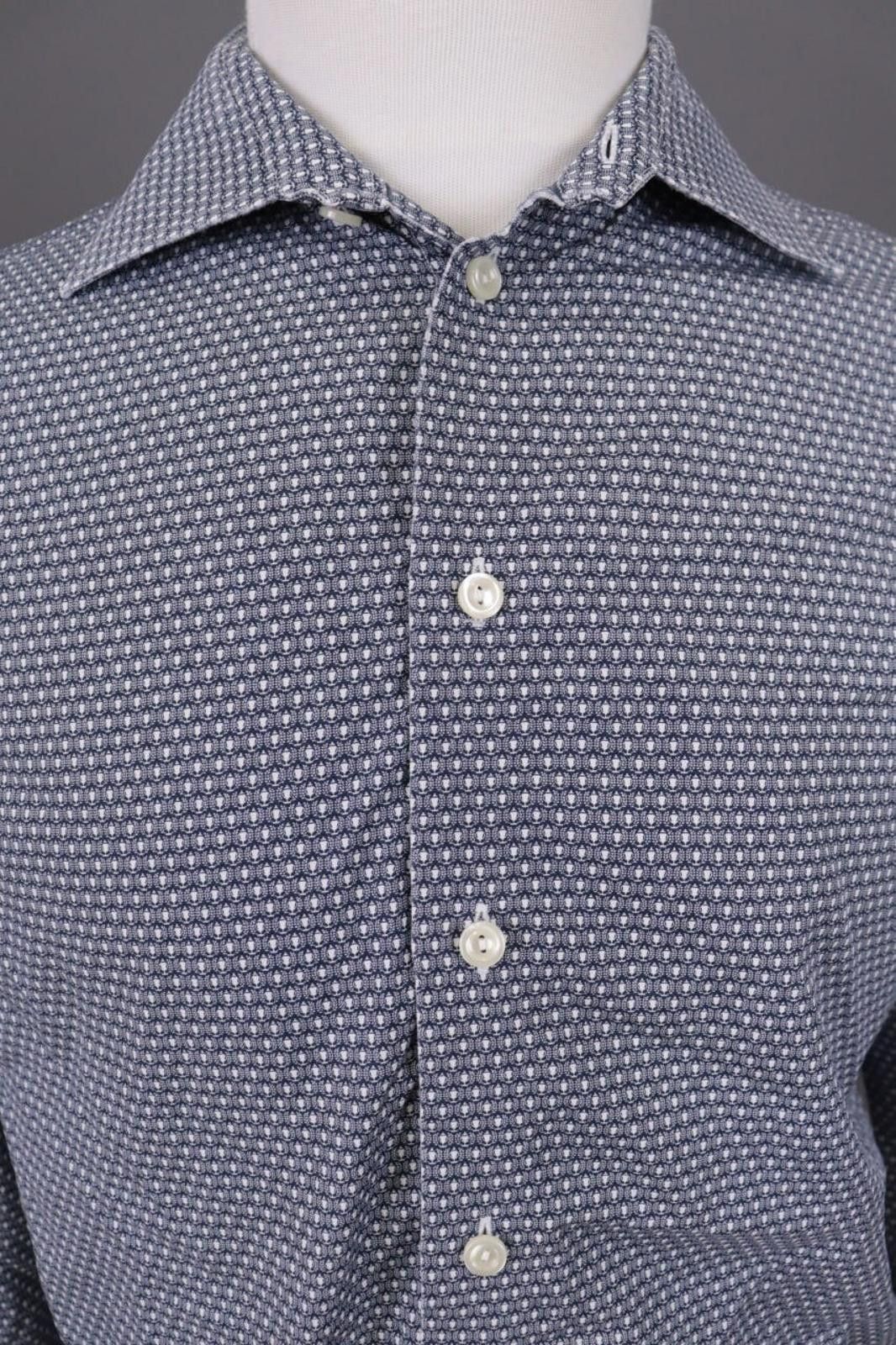 Eton Eton Slim Fit Luxury Printed Poplin Dress Shirt Size 42 16.5 Size US M / EU 48-50 / 2 - 7 Thumbnail