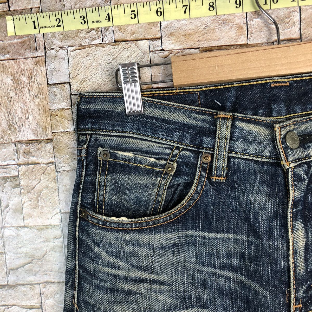 Levi's 707 Levis Blue vintage ripped Distressed Denim Pants #A588 Size US 29 - 8 Thumbnail